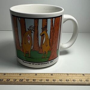 The Far Side "Bummer of a Birthmark Hal" Coffee Mug
1986 Gary Larson Funny Vtg